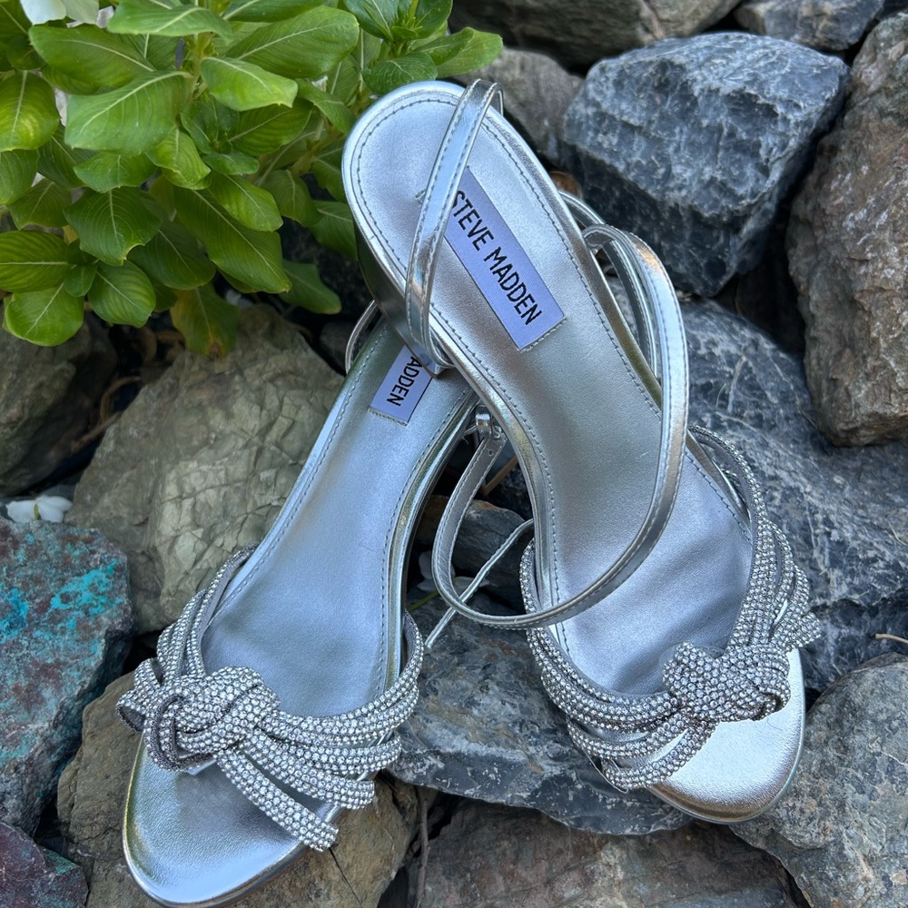 Steve Madden Silver Women's Sandals